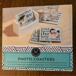 NWT Modern Expressions Photo Coasters - set of 4